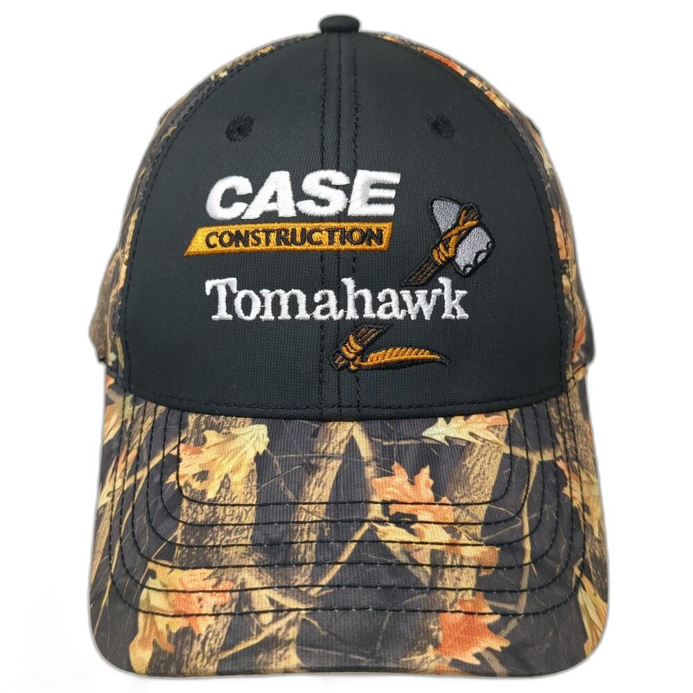 K-Products Case Construction Tomahawk Black Camo Baseball Cap One Size Hat Strap